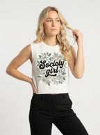 SOCIETY GIRL FLORA KNIT VEST
