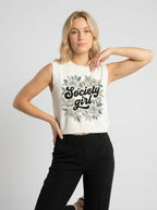 SOCIETY GIRL FLORA KNIT VEST