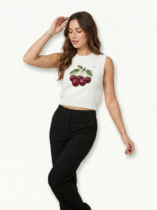 Cherry Bomb Knit Vest