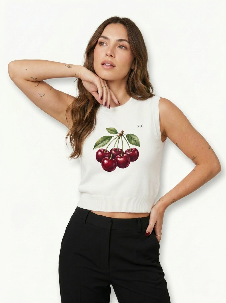 Cherry Bomb Knit Vest