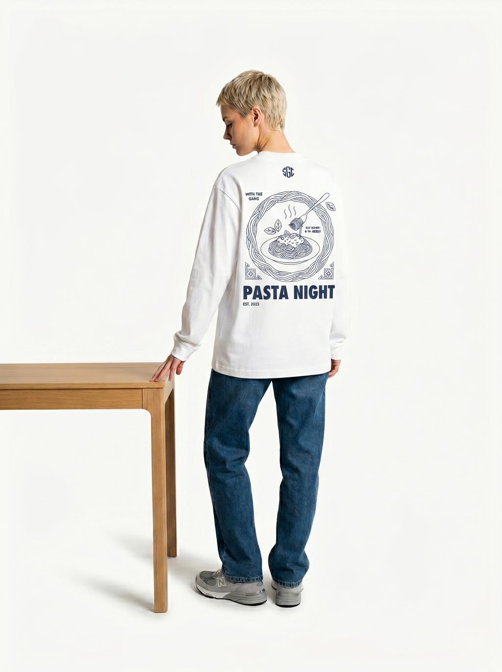 Pasta Night Oversized Longsleeve