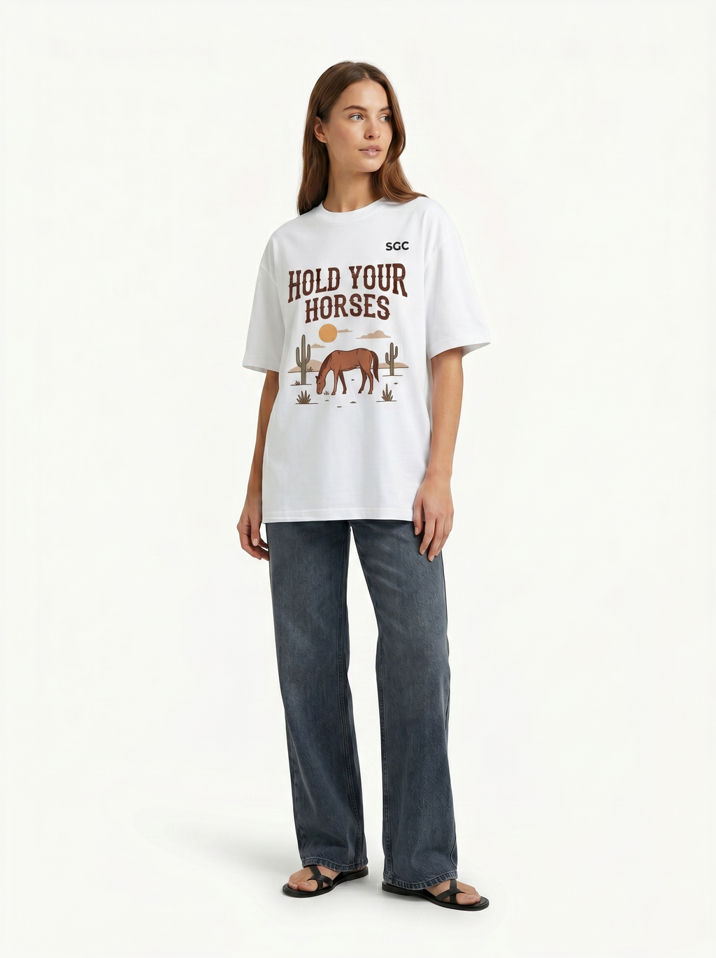 Hold Your Horses Oversized Tee