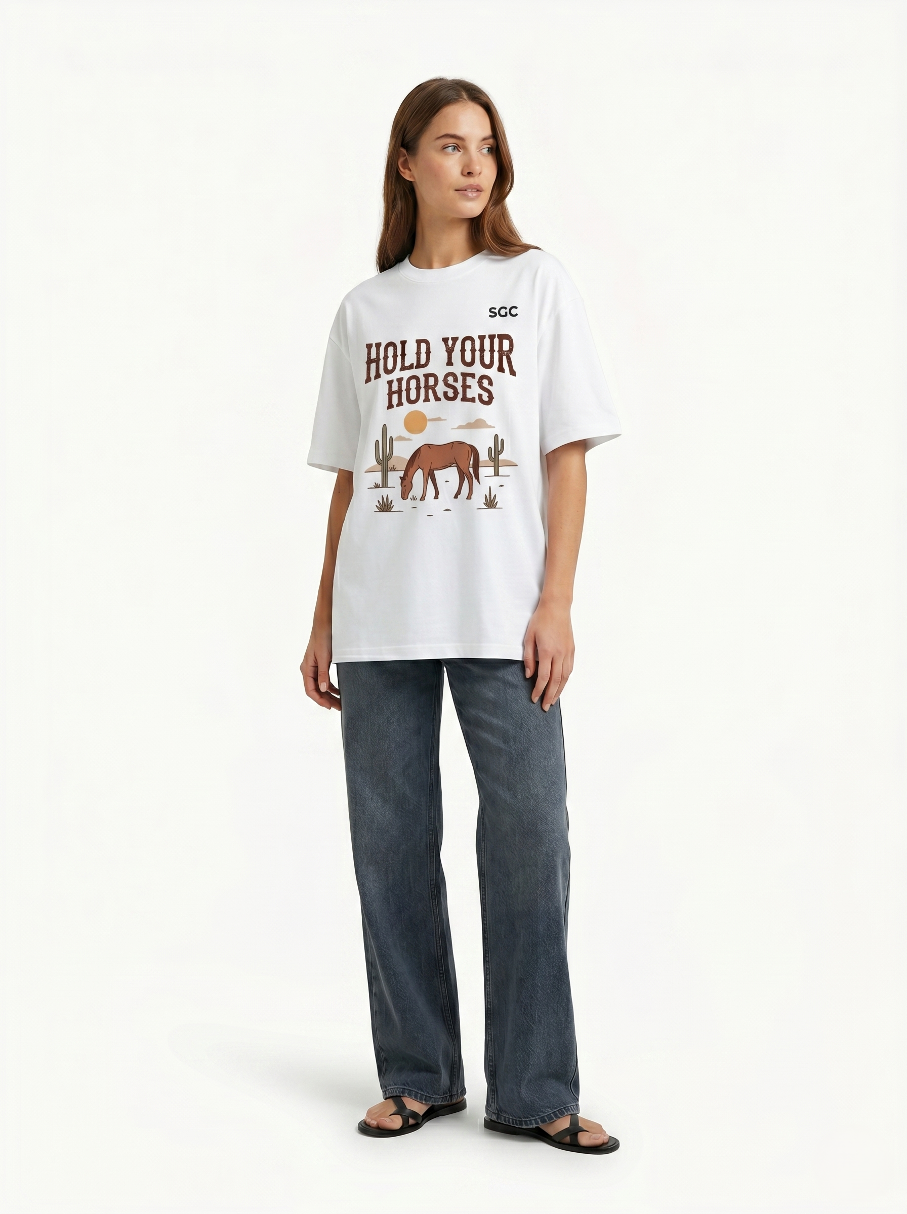 Hold Your Horses Oversized Tee
