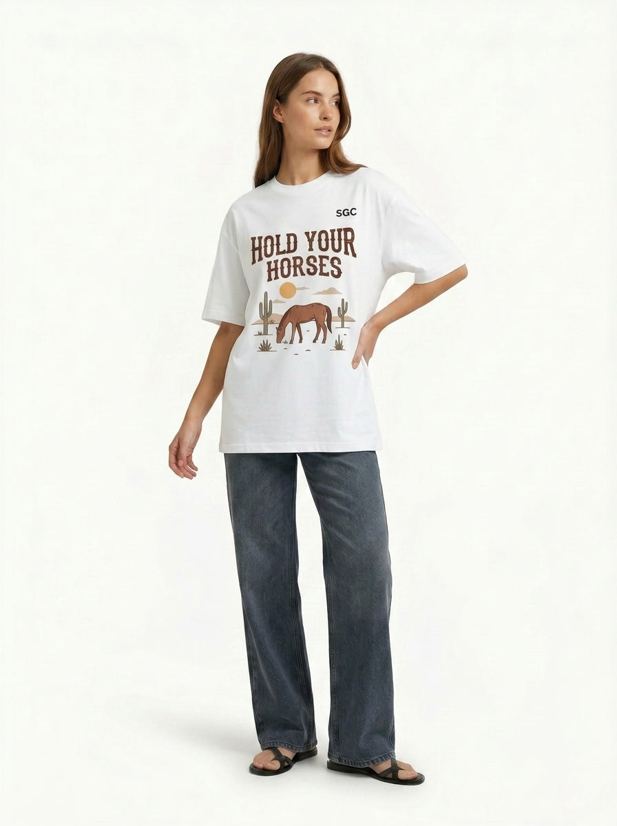 Hold Your Horses Oversized Tee
