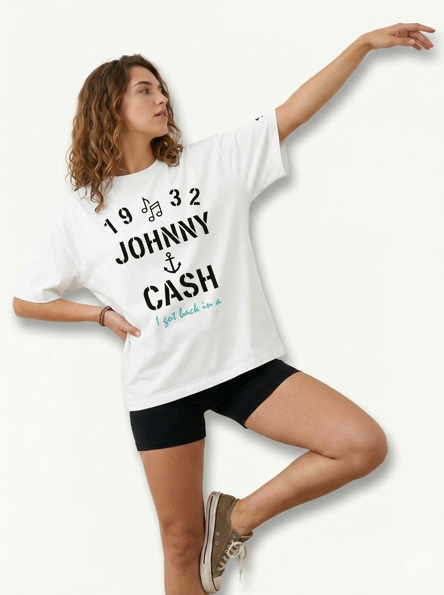 The Johnny Cash Rebel Oversized Tee