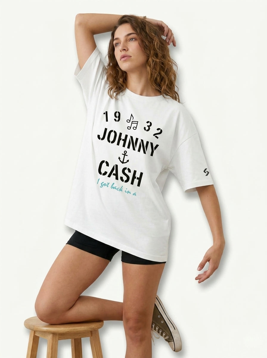The Johnny Cash Rebel Oversized Tee