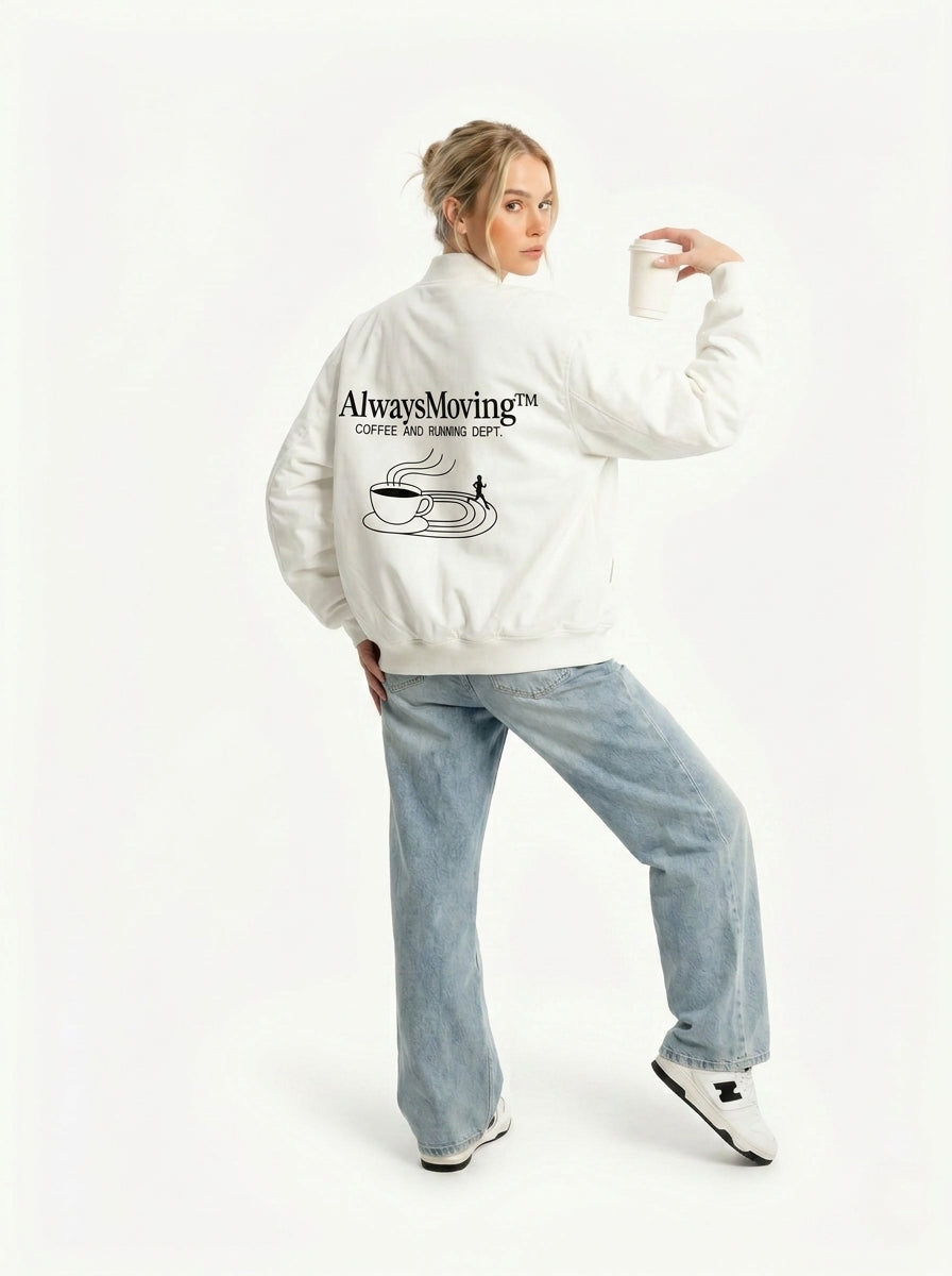 The AlwaysMoving™ Coffee & Run Bomber