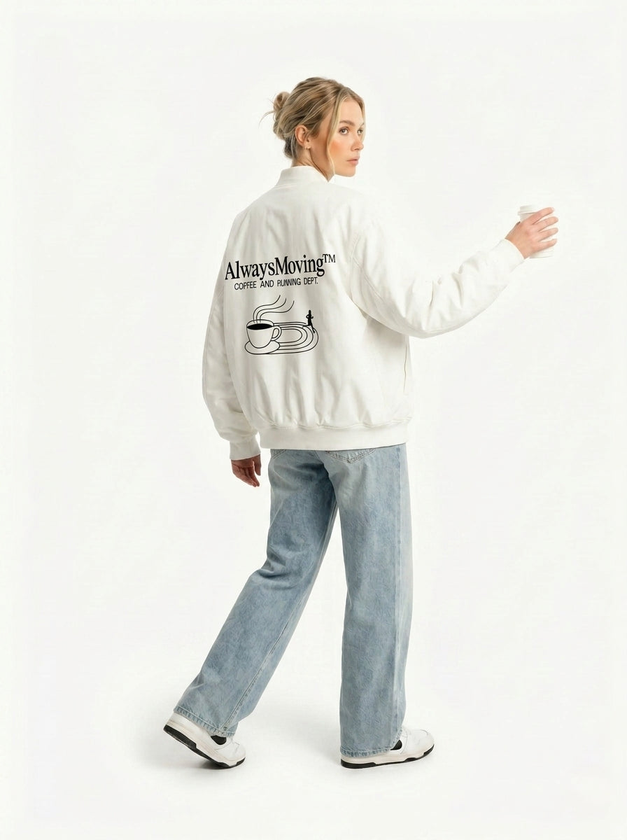 The AlwaysMoving™ Coffee & Run Bomber